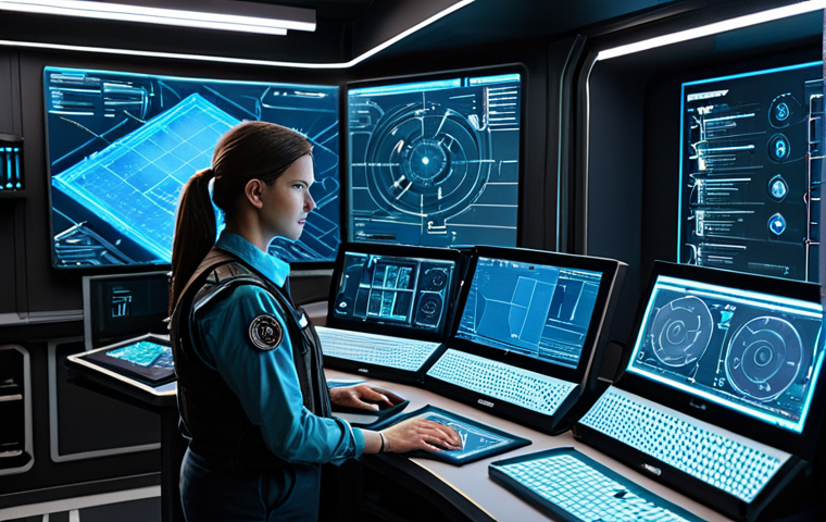 A professional game strategist, a man or woman, focused intently on a holographic display showing detailed equipment schematics and intricate attribute charts. Dressed in a modest, smart casual outfit, such as a neat long-sleeved shirt and tactical vest, or a sleek, practical jumpsuit. Situated in a dimly lit, high-tech command center or a private workshop. The room is filled with glowing screens, ergonomic workstations, and shelves displaying various in-game item models. There are strategic maps subtly visible in the background. Cinematic lighting, high fidelity, digital art, ultra-detailed, sharp focus. safe for work, appropriate content, fully clothed, professional, perfect anatomy, correct proportions, natural pose, well-formed hands, proper finger count, natural body proportions.