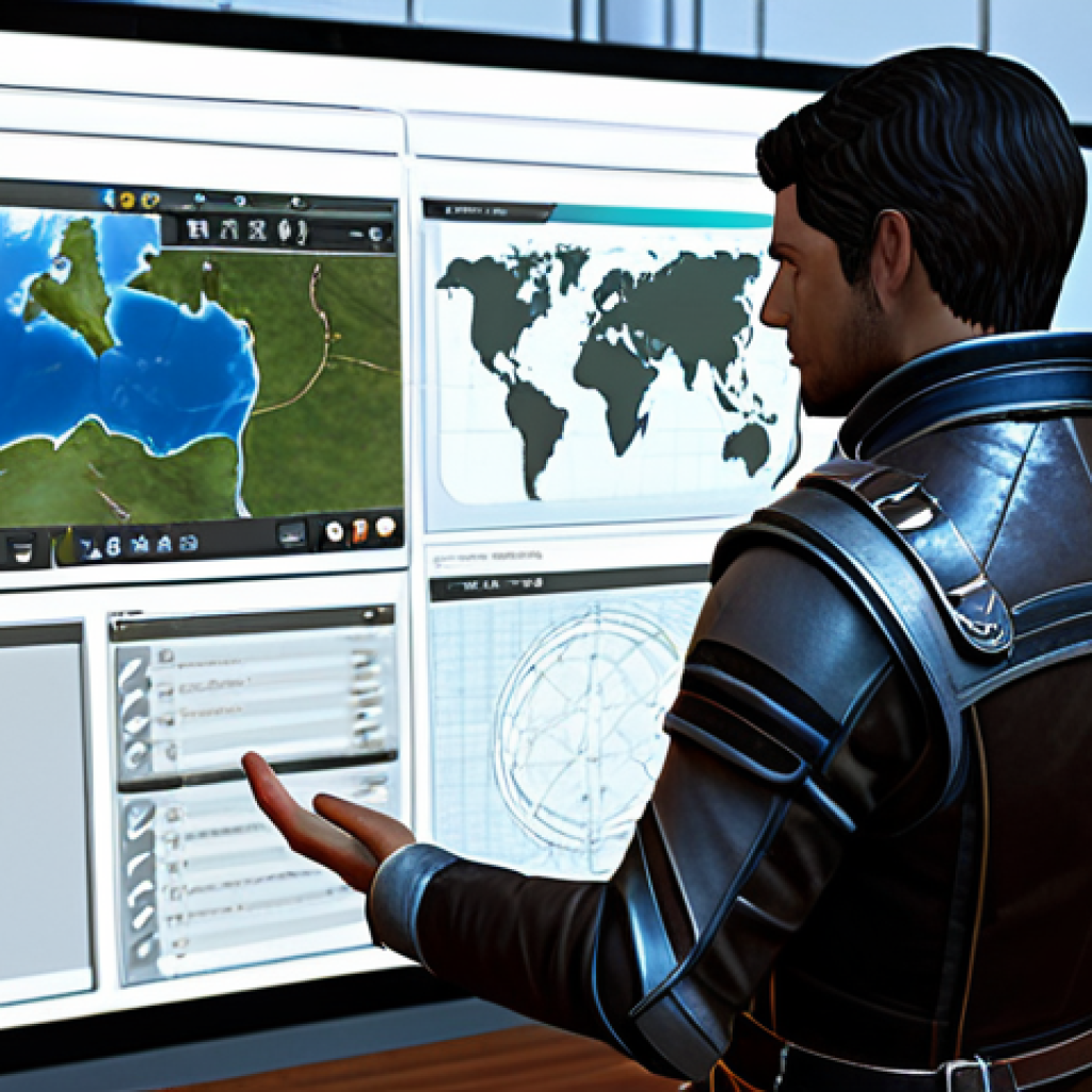A professional male ArcheAge player character, fully clothed in modest, practical adventurer attire, standing in a well-organized personal in-game study. He is calmly reviewing a detailed virtual task list displayed on a holographic interface, with a strategic world map subtly visible in the background. The atmosphere is quiet and focused, emphasizing efficient planning and smart gameplay. safe for work, appropriate content, fully clothed, professional, perfect anatomy, correct proportions, natural pose, well-formed hands, proper finger count, natural body proportions, professional photography, high quality, realistic.