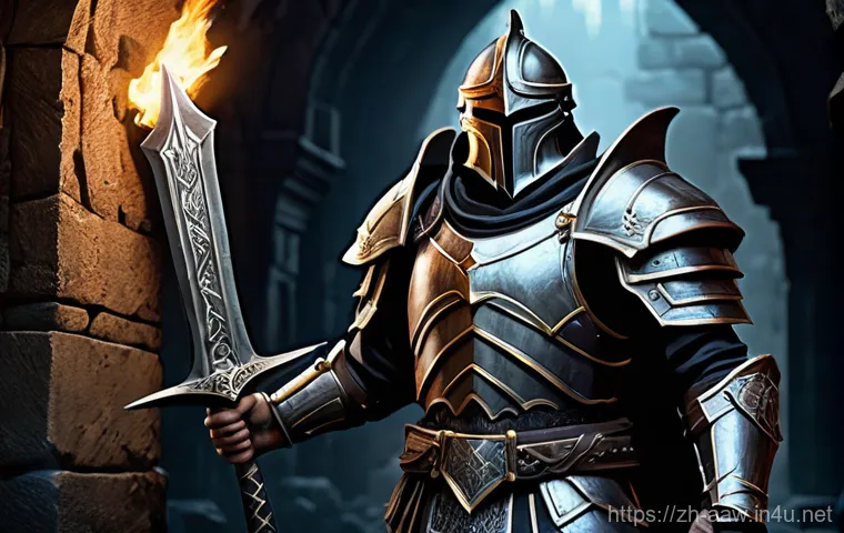 아키에이지 필수 장비 리스트 - **"A highly agile female assassin, mid-action in a dynamic combat pose within a dimly lit fantasy ar...