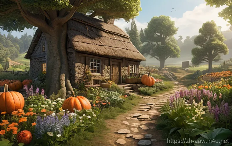 아키에이지 주거지 선택 팁 - **Prompt:** A vibrant, painterly illustration of a bustling coastal trade hub in the world of ArcheA...