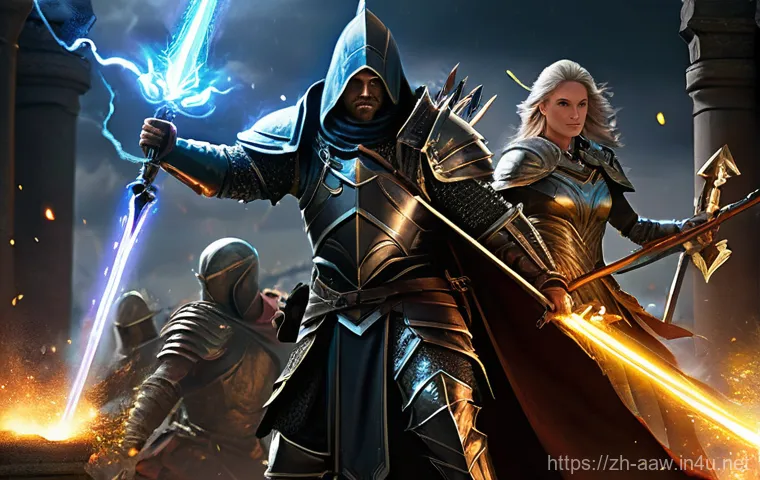 아키에이지 상위 콘텐츠 분석법 - **Prompt:** A focused female scholar or mage, dressed in elegant yet functional fantasy robes and li...