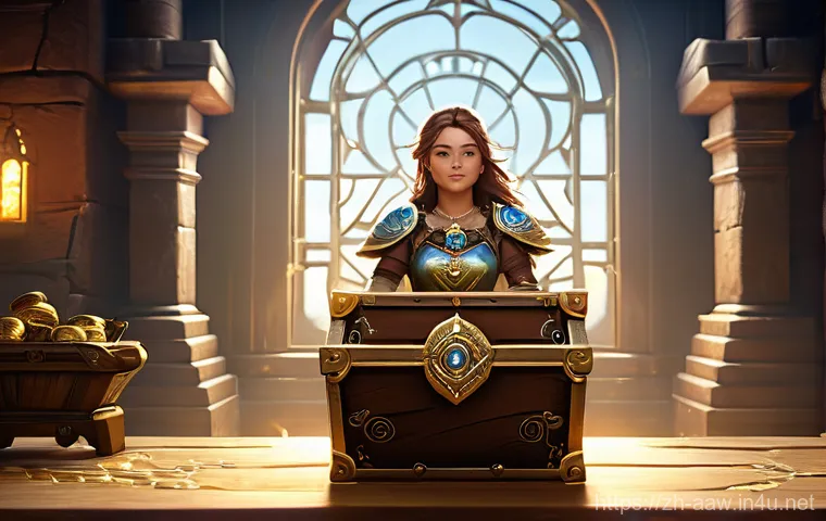 아키에이지 성장 지원 패키지 - **Prompt 1: The Grand Unboxing of the Growth Support Pack**
    "A vibrant, excited fantasy game cha...