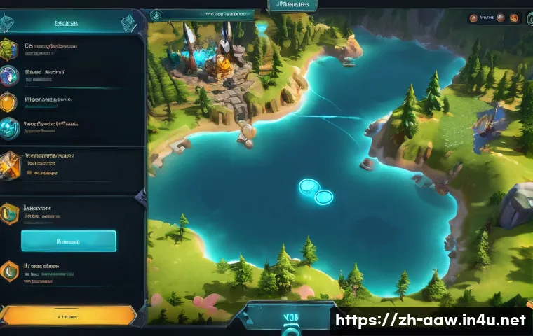 아키에이지 신규 유저 친화 시스템 - A vibrant fantasy game interface showcasing a detailed, user-friendly UI layout for a new player in ...