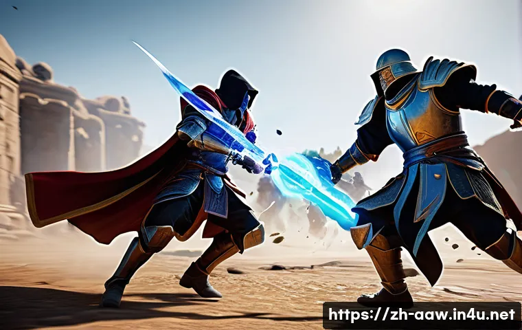 아키에이지 신규 패치 노트 요약 - A dynamic battle scene featuring a warrior and a mage in the midst of combat, showcasing their core ...